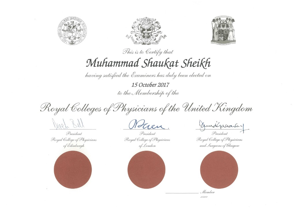 Medical Council Certificate